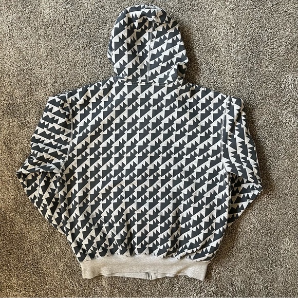 Y2K Adidas Men’s Full Zip Hoodie Sweater Size Small Oversized - Picture 4 of 6